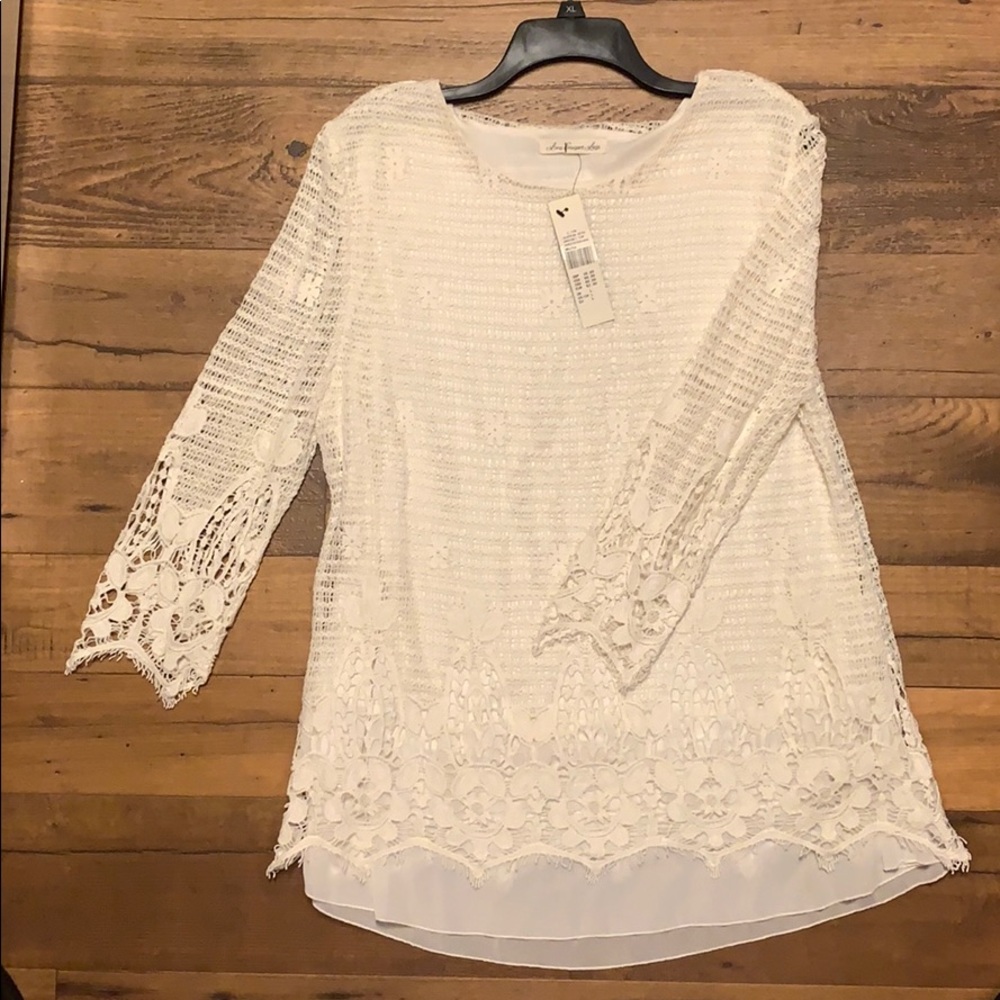 Lace long sleeve blouse